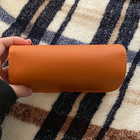 Tory Burch Vibrant Orange Clutch. CASE ONLY - Picture 2 of 3